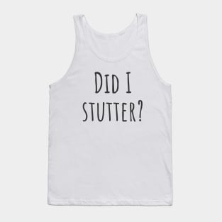 Stutter Tank Top